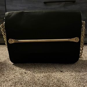 Justfab black & white purse